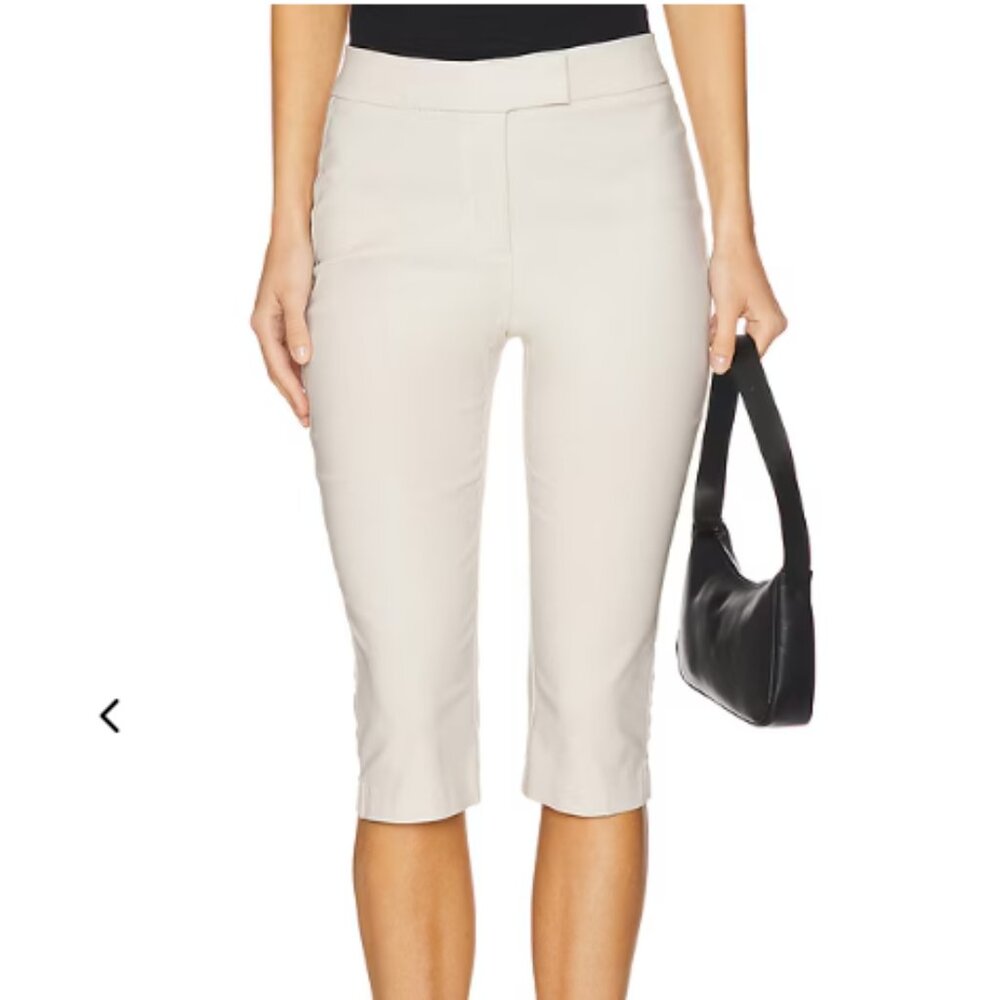 LAMARQUE Stretch Twill Pedal Pusher Capri Pants in Birch